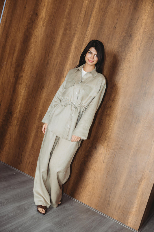 ASMC Signature Linen Set - Sage Green