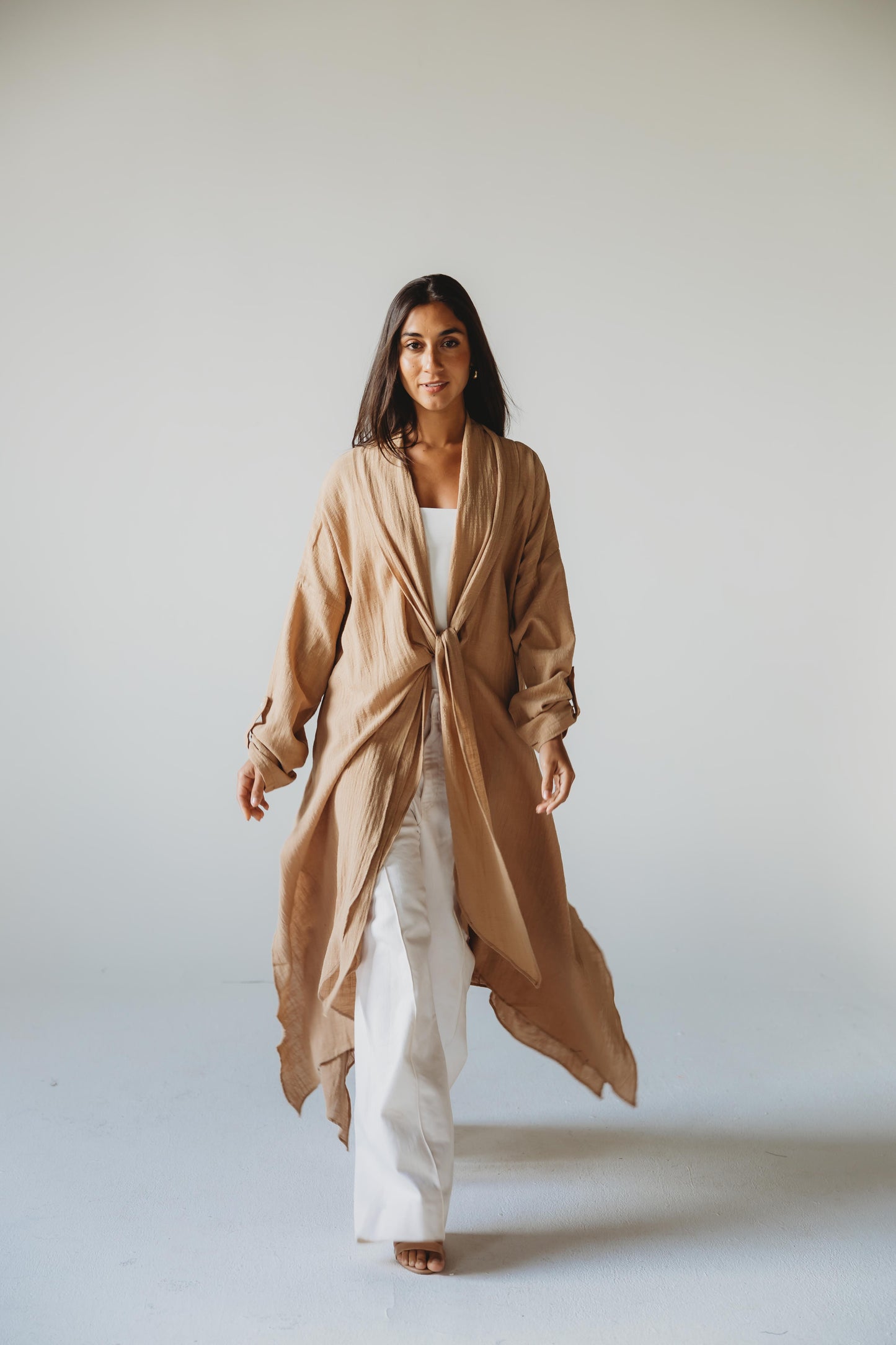 Sunset Flow Cardigan - Cafe