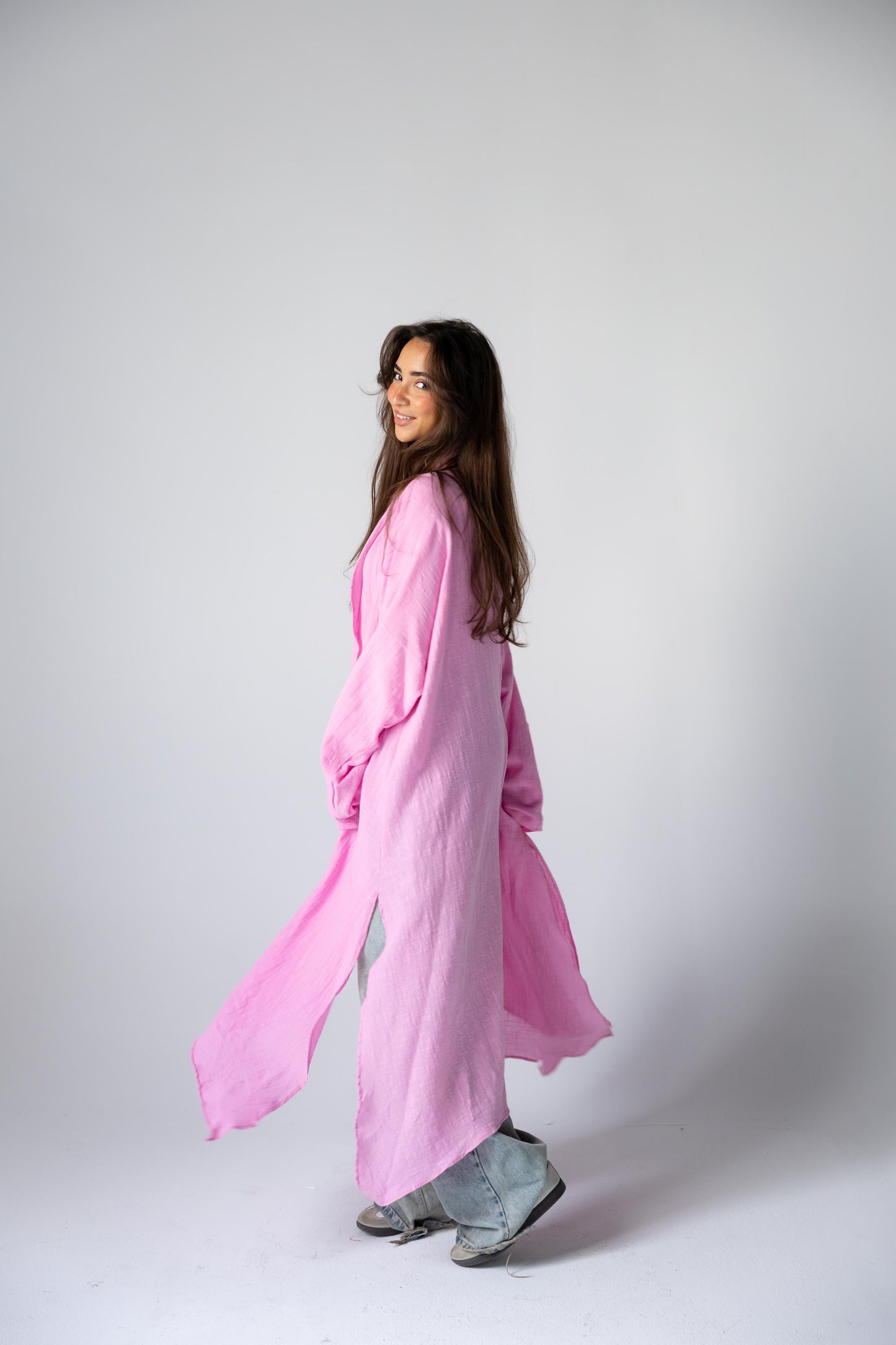 Sunset Flow Cardigan - Pink