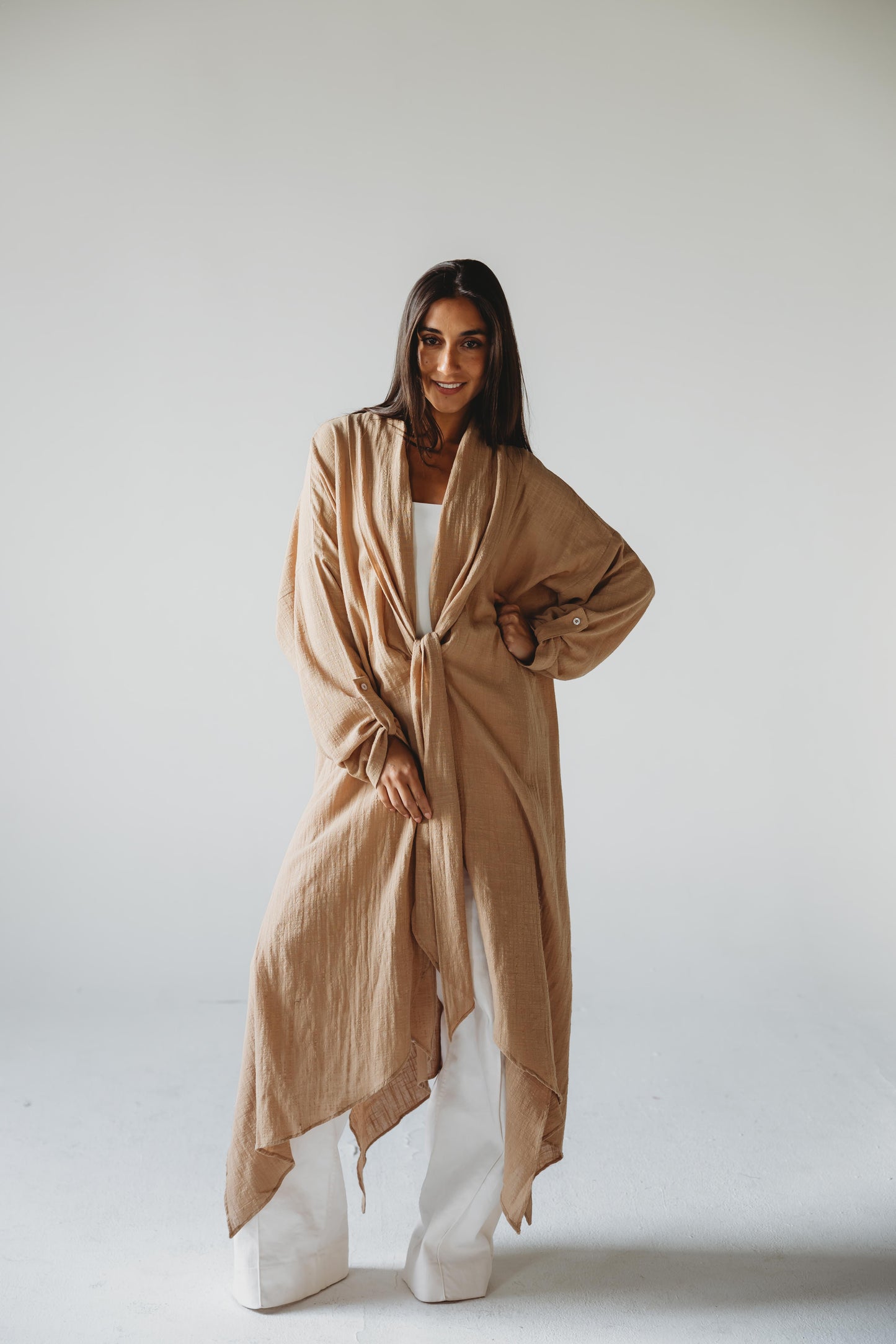 Sunset Flow Cardigan - Cafe