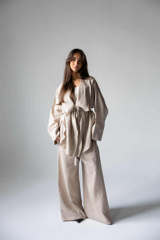 Pure Linen Essence Set In Café