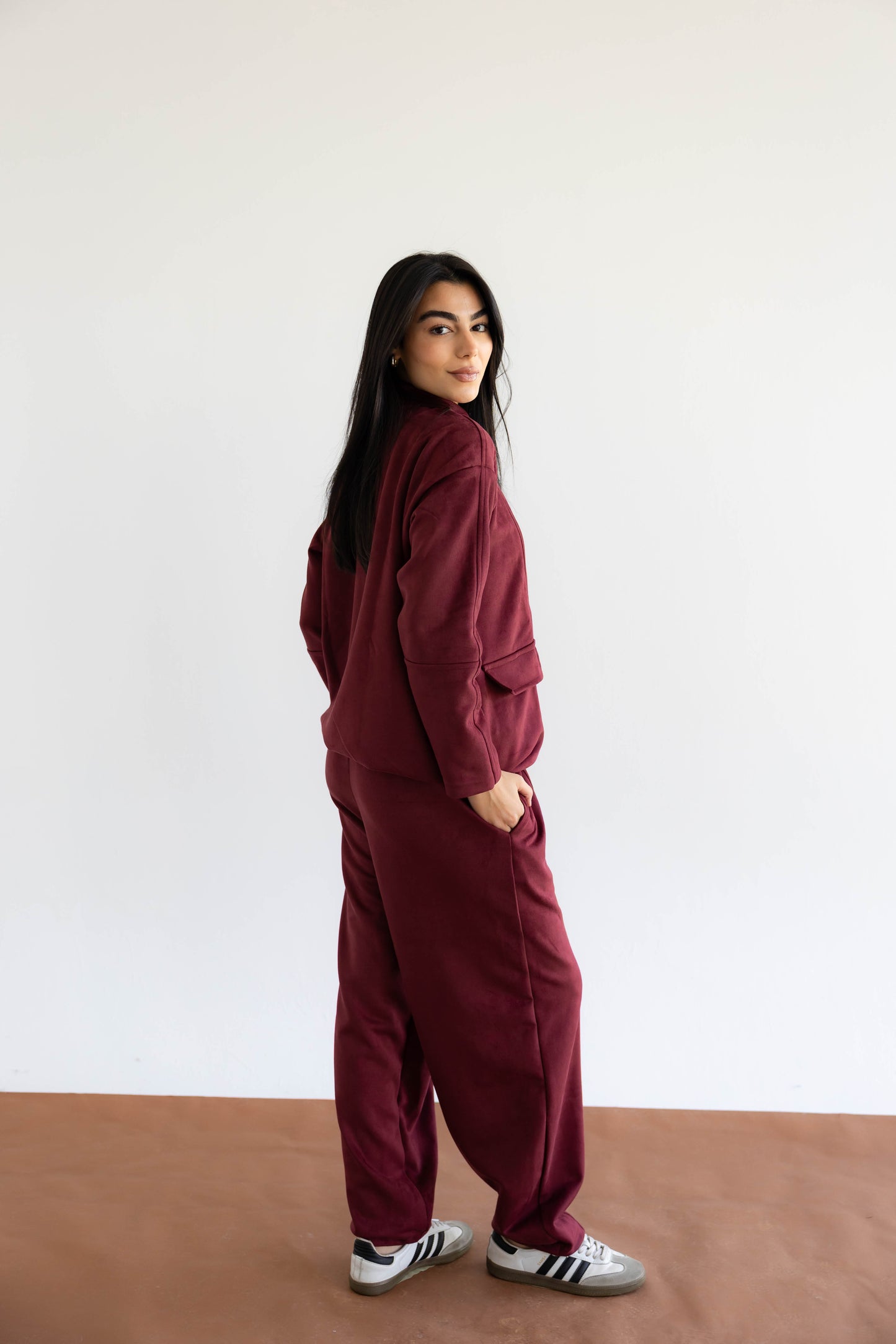 On Track Set In Burgundy