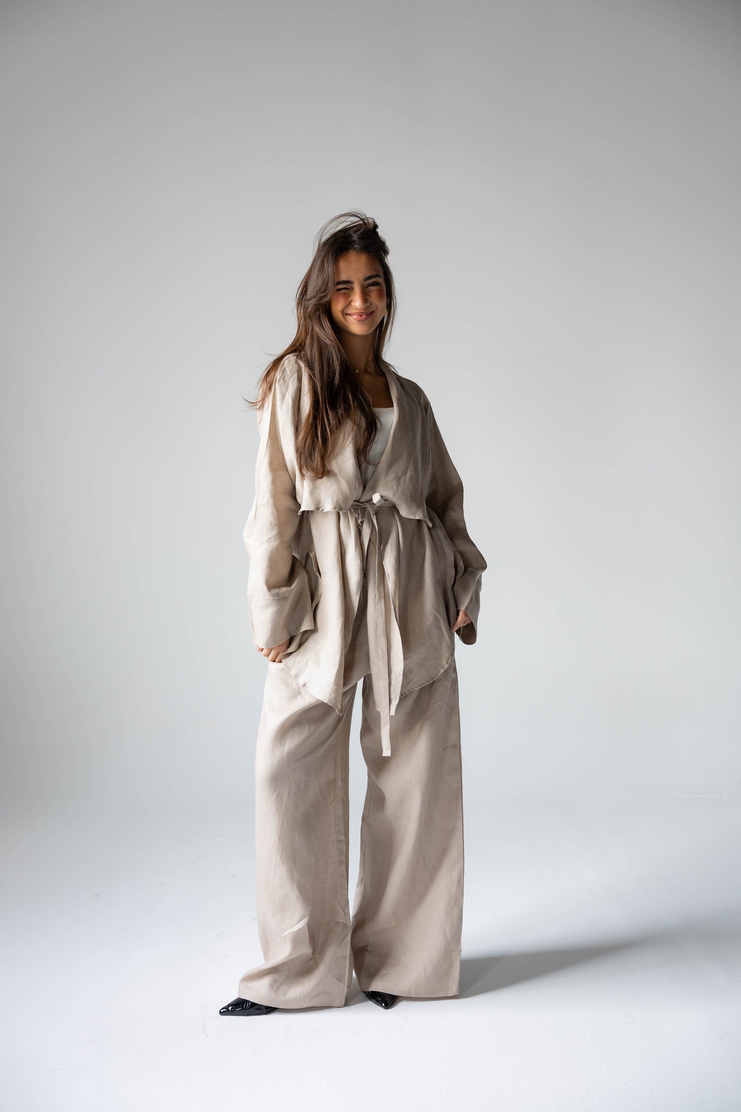 Pure Linen Essence Set In Café