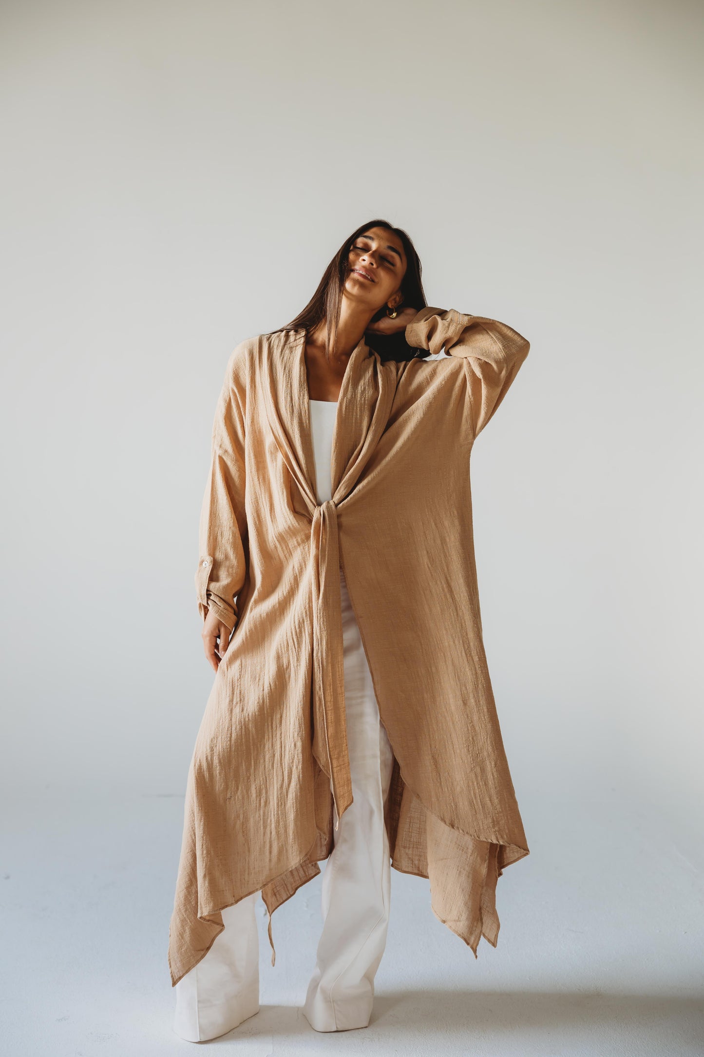 Sunset Flow Cardigan - Cafe
