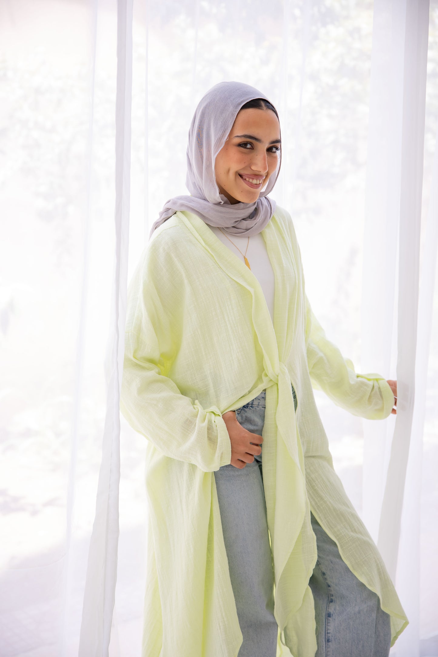 Sunset flow in Lime green