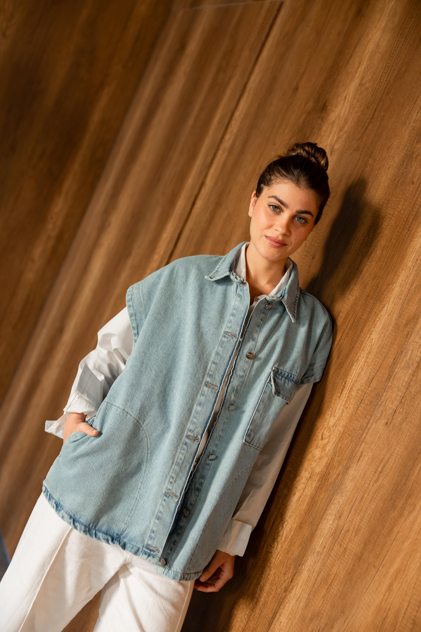 Born To Shine Denim Vest