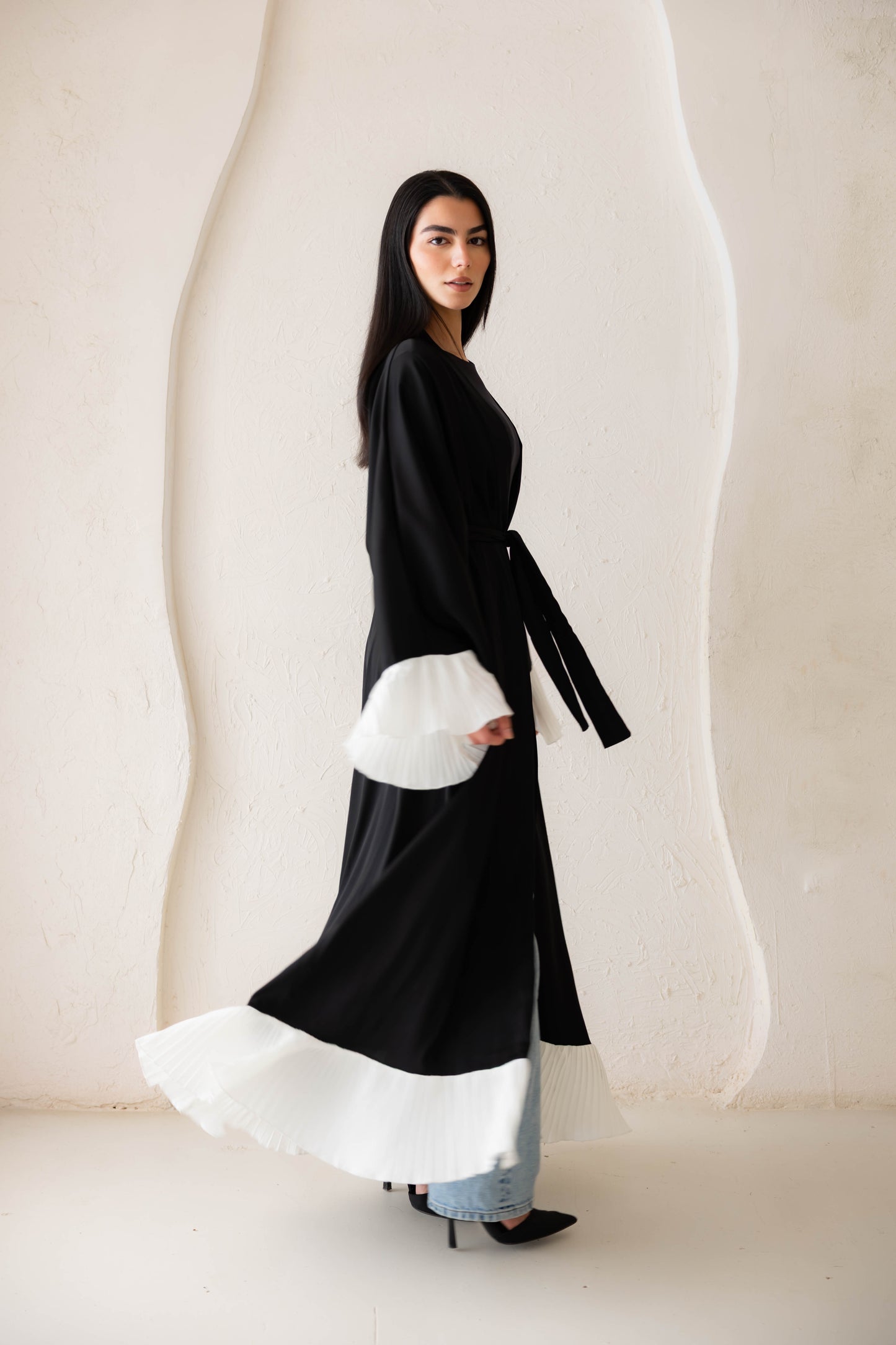 Grace Kaftan - Black X White