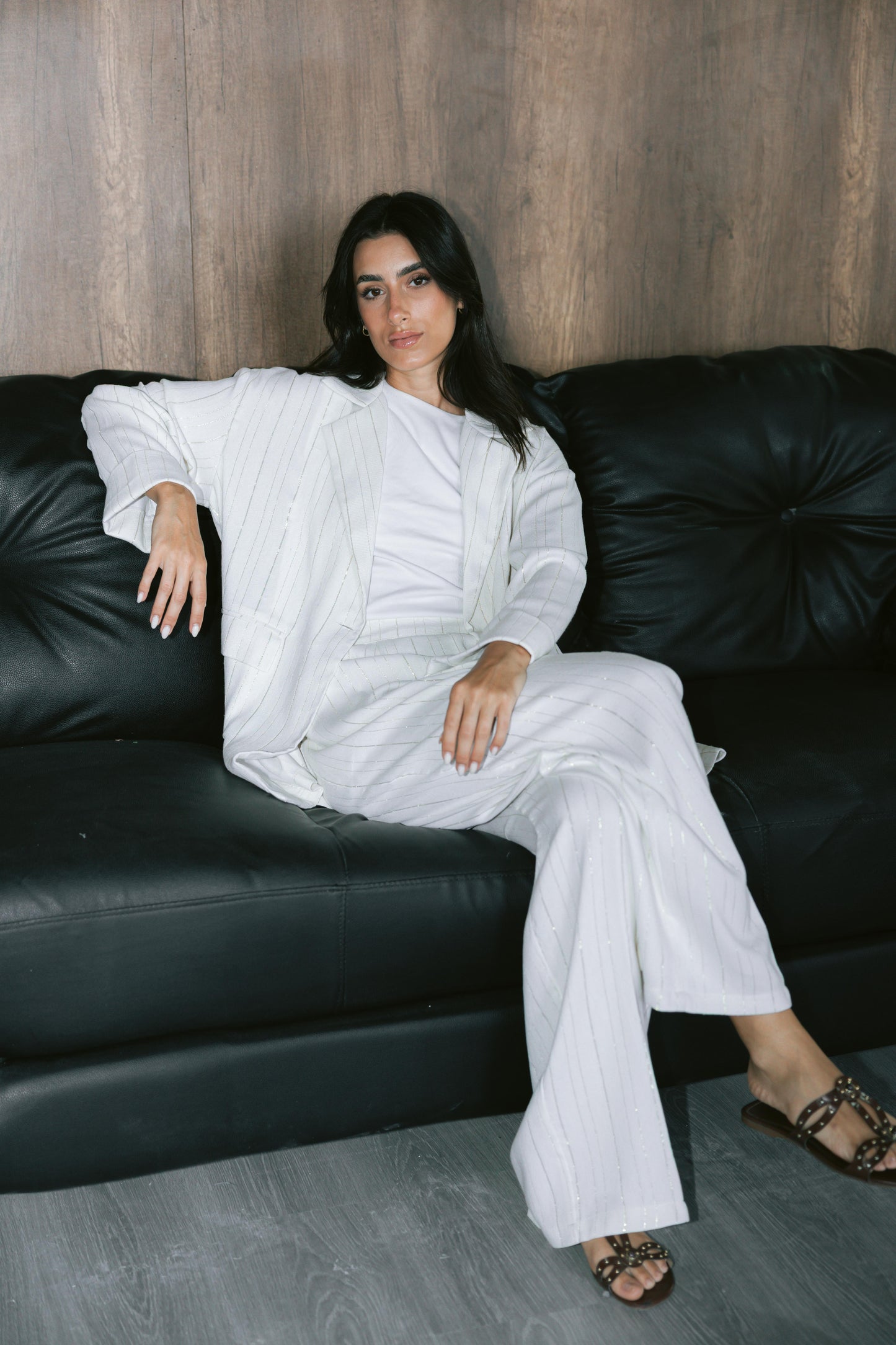 All That Glitter Linen Set - Gold