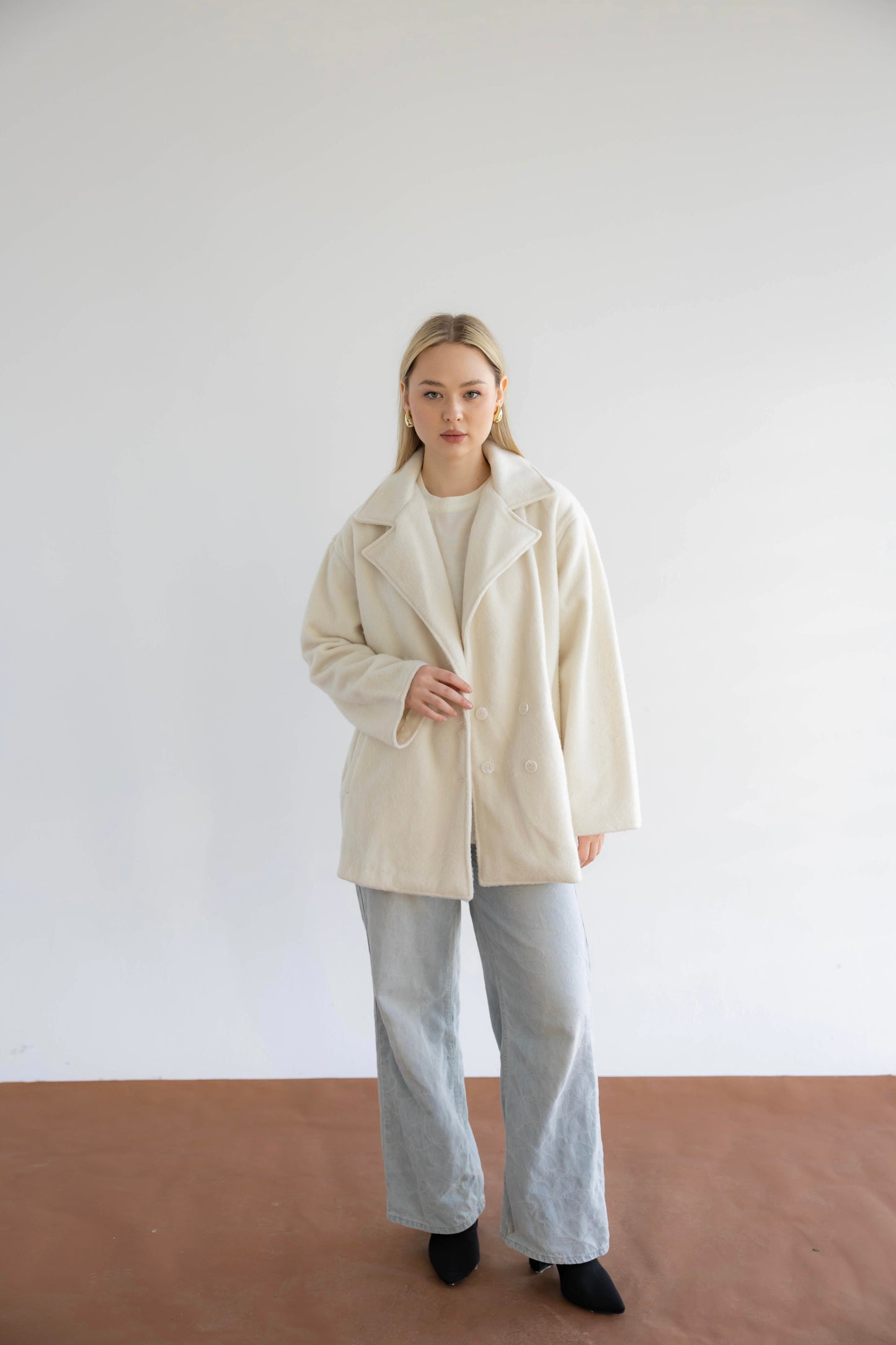 Fur Muse Jacket In Off-White