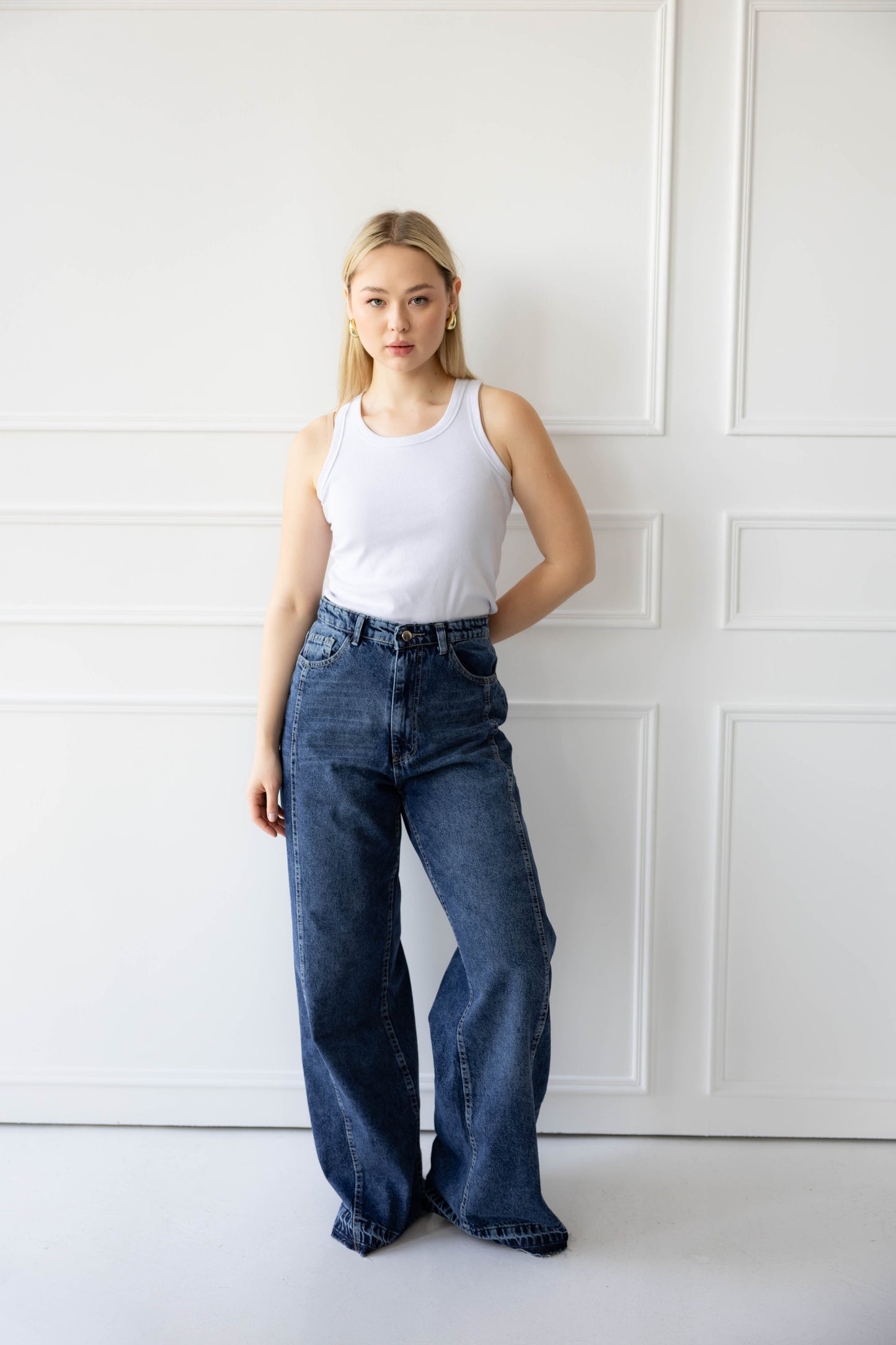 Signature Denim Pants In Blue