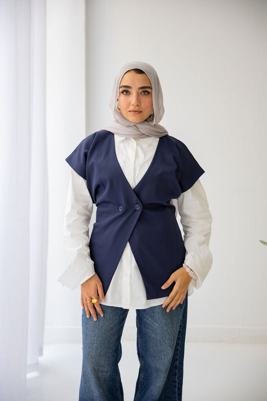 All in one vest - Navy