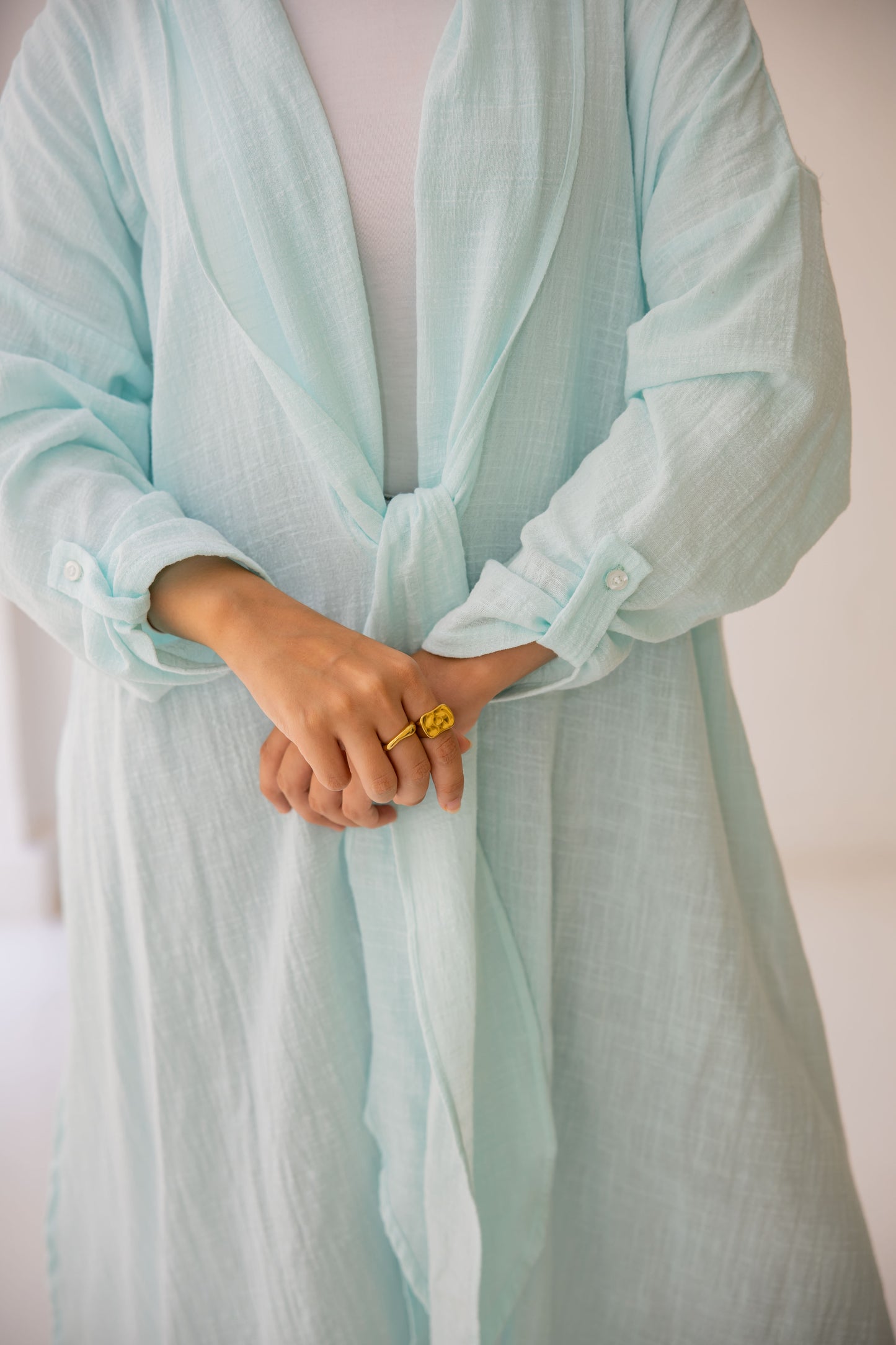 Sunset Flow Cardigan - Sky Blue