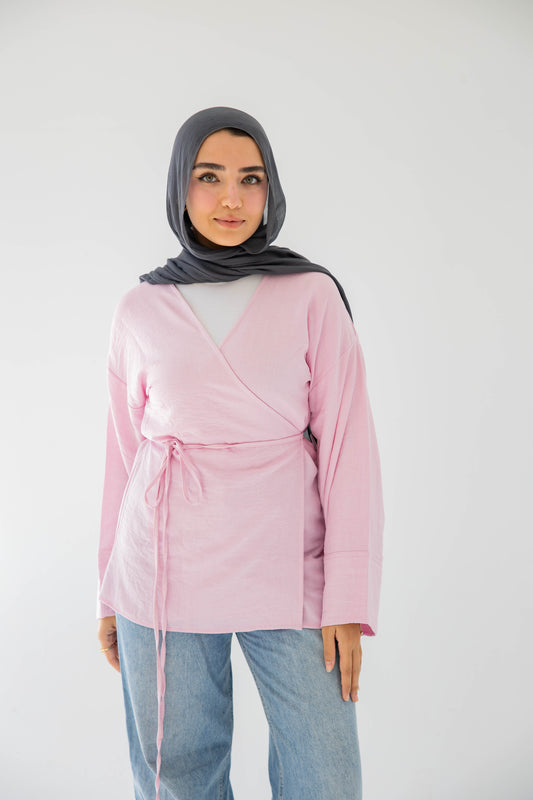 Luna wrap in Barbie pink