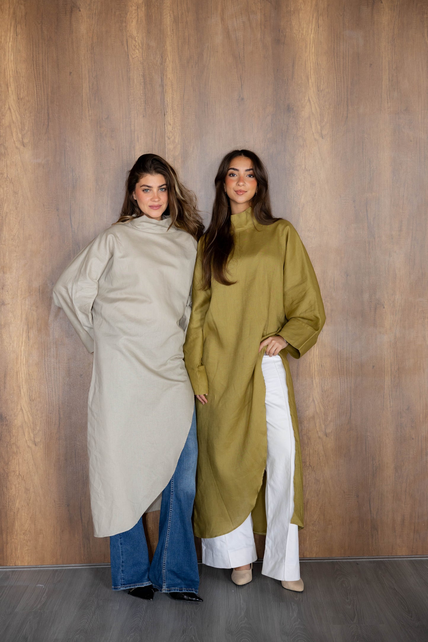 Pure Linen Luxe-drape In Honeydew